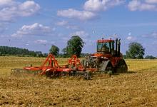 Disking up Stubble