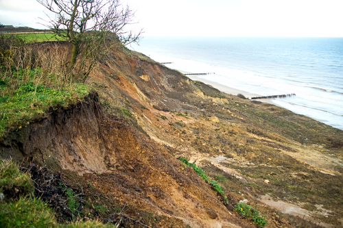   Coastal erosion at Trimingham Norfolk DM2151